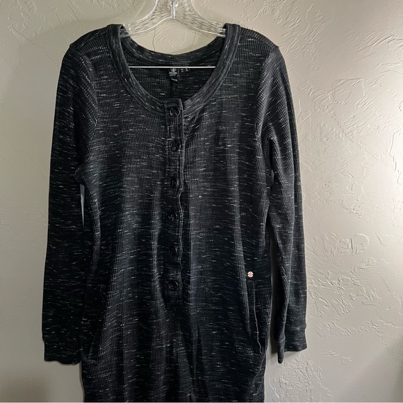 Volcom Lived In Long Jam Jams Heathered Romper - Picture 5 of 13